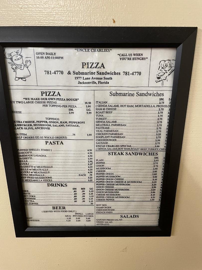 Uncle Charlie's Sandwiches Inc.